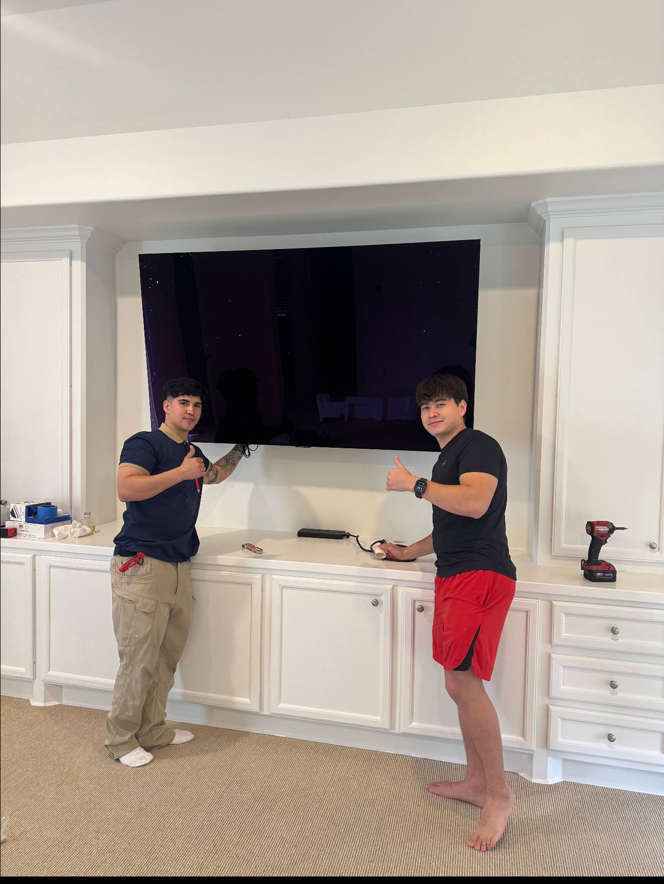 Recent Carlos TV Mounting project in Houston